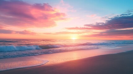 Serene Sunset at the Beach