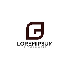 letter symbol G line art minimalist logo