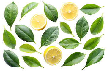 lemon isolated on white on transparent background png