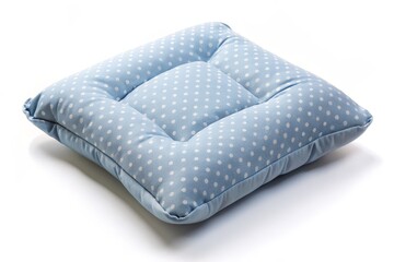 Obraz premium Polka Dot Pillow, Isolated, Blue, White, Cushion, Pillow, Dots