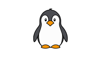 cute penguin on a white background