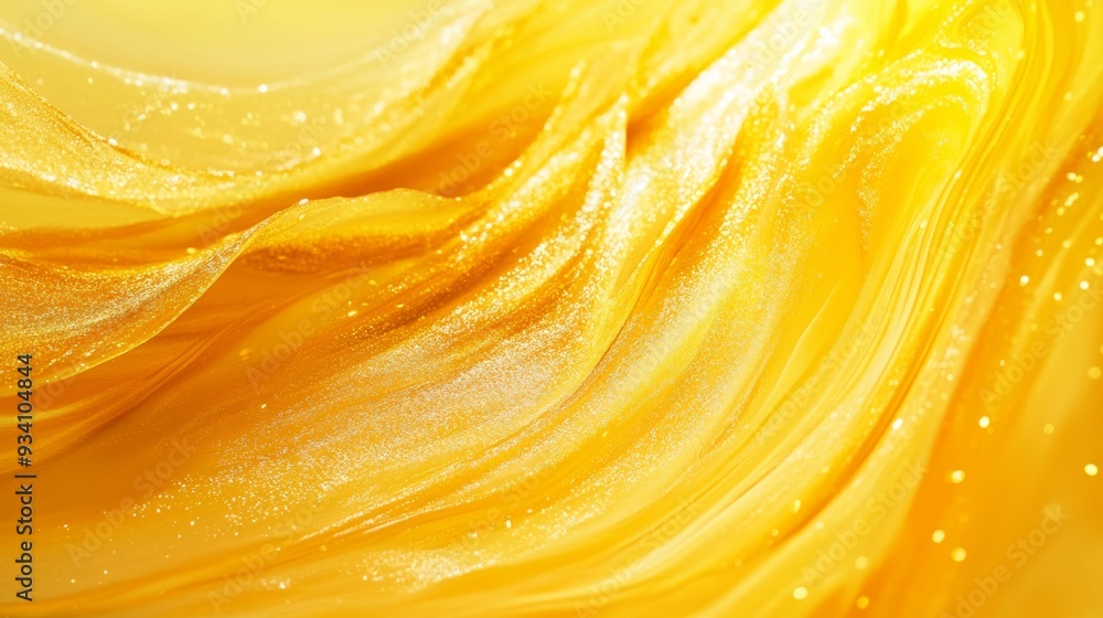 Poster bold gradient background flowing from bright yellow to deep gold, adding a touch of energy and warmt