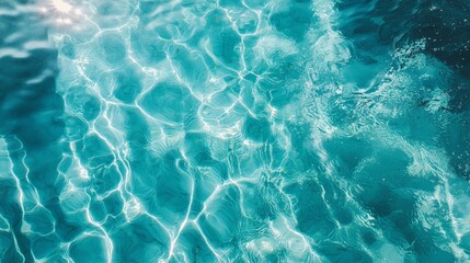 Obraz premium Sunlit Turquoise Pool with Gentle Reflections