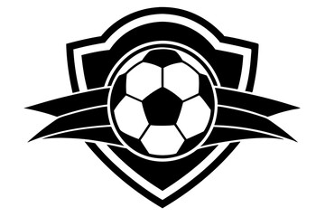 Obraz premium Football logo on a white background