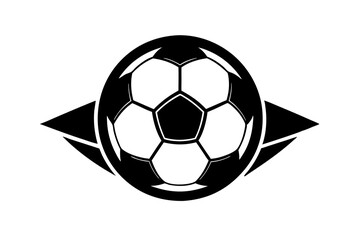 Obraz premium Football logo on a white background