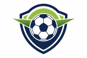 Obraz premium Football logo on a white background