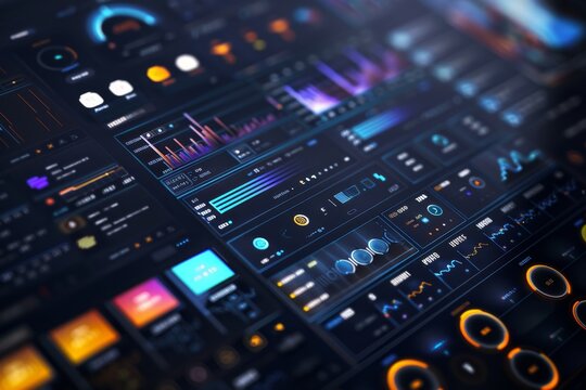 bunch of black and white screens with red accents, UI pattern library provides design inspiration