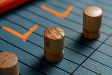 close up of number board with wooden numbers, usability guideline checklist ensures compliance