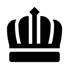 Imperial King Crown Solid Icon