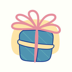 Doodle Christmas box Hand drawn gift box Christmas present Gift (8)