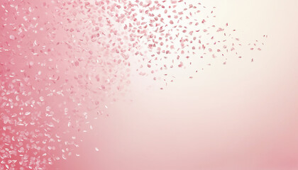 Obraz premium pink background with confetti and free space for text