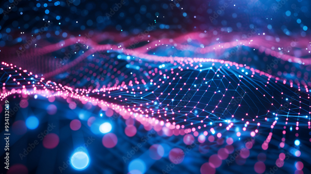 Poster background in communication and network technology