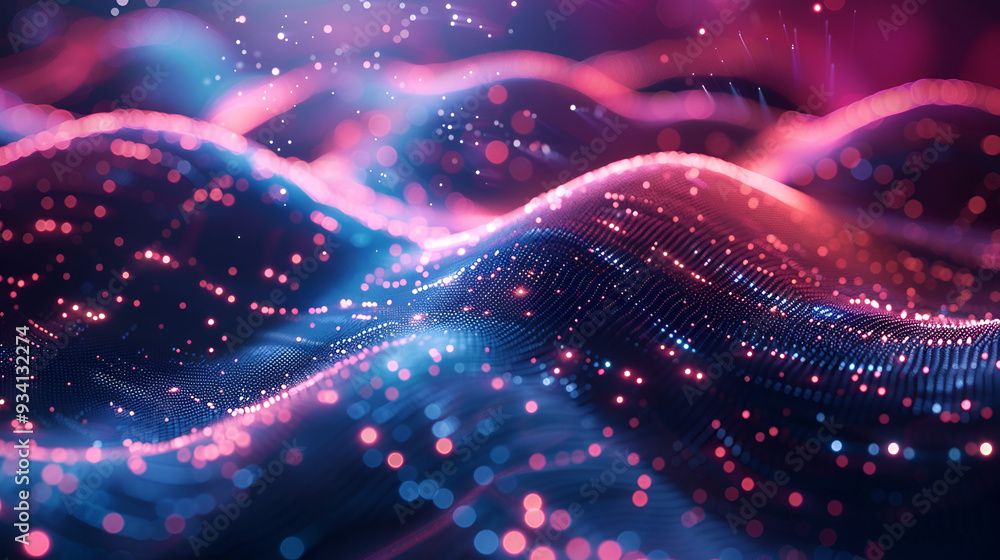 Poster background in communication and network technology