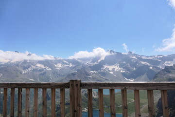 snow covered mountains