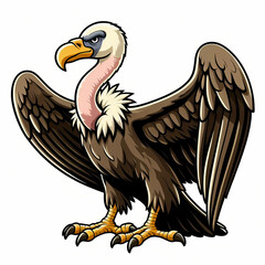 Obraz premium vector design of Vulture against white background 