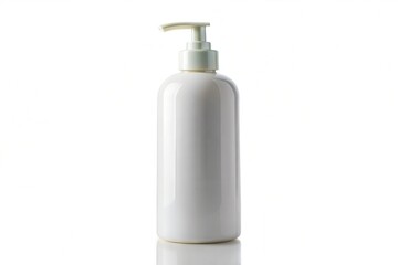 Liquid hand soap dispenser isolated on a white background 
