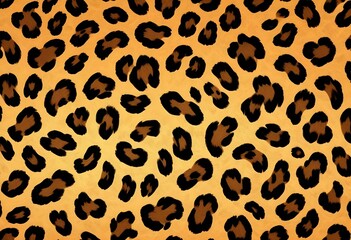 Naklejka premium Close-up of a leopard's fur, showing the distinctive spotted pattern