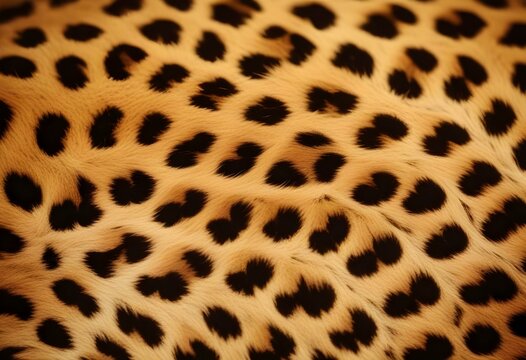 Close-up of a leopard's fur, showing the distinctive spotted pattern