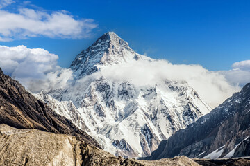 K2 mountain, tha second highest peak on the earth