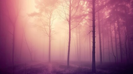 Fototapeta premium Red forest