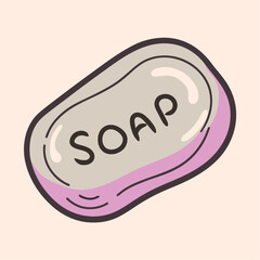 Soap Hand Drawn Doodle Icon on a isolated white background (7)