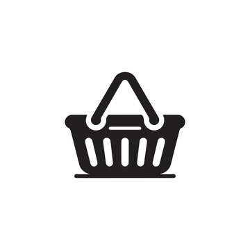 recommend clip art: Abstract basket silhouette icon, grocery shopping, special offer,Shopping Basket, vector silhouette icon design.