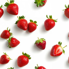 A vibrant and juicy strawberry, bursting with freshness and natural sweetness.