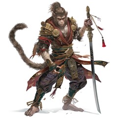 Obraz premium Anime Monkey Warrior