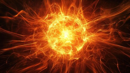 A glowing translucent ember with bright battery lines, centered and radiating a warm, ethereal light.