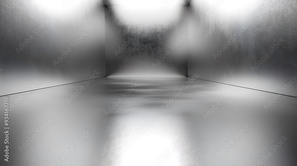Poster a sleek metallic background with a brushed texture and a clean, open space for text