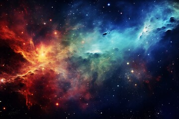 Cosmic Nebula: A Symphony of Stars and Color