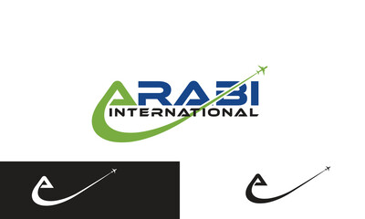  A Letter Logo, Logo A, modern minimalist A letter logo design transportation and traveling agency vector logo design with letter A Plane Logo can be used for company, icon