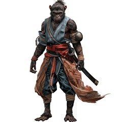 Obraz premium Anime Monkey Warrior