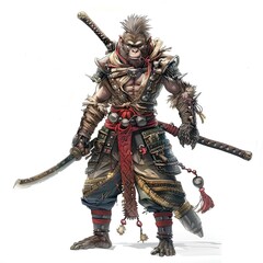 Fototapeta premium Anime Monkey Warrior