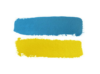Obraz premium Retro flag of Ukraine with grunge texture.
