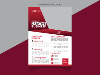 Corporate business flyer template design