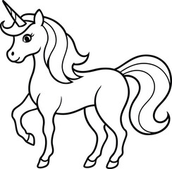 Unicorn Line art 