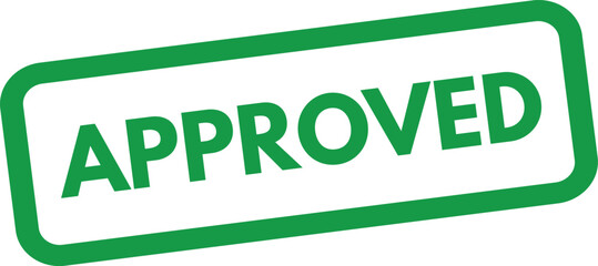 Approved stamp icon . Green Approved stamp . Agreement stamp. Vector