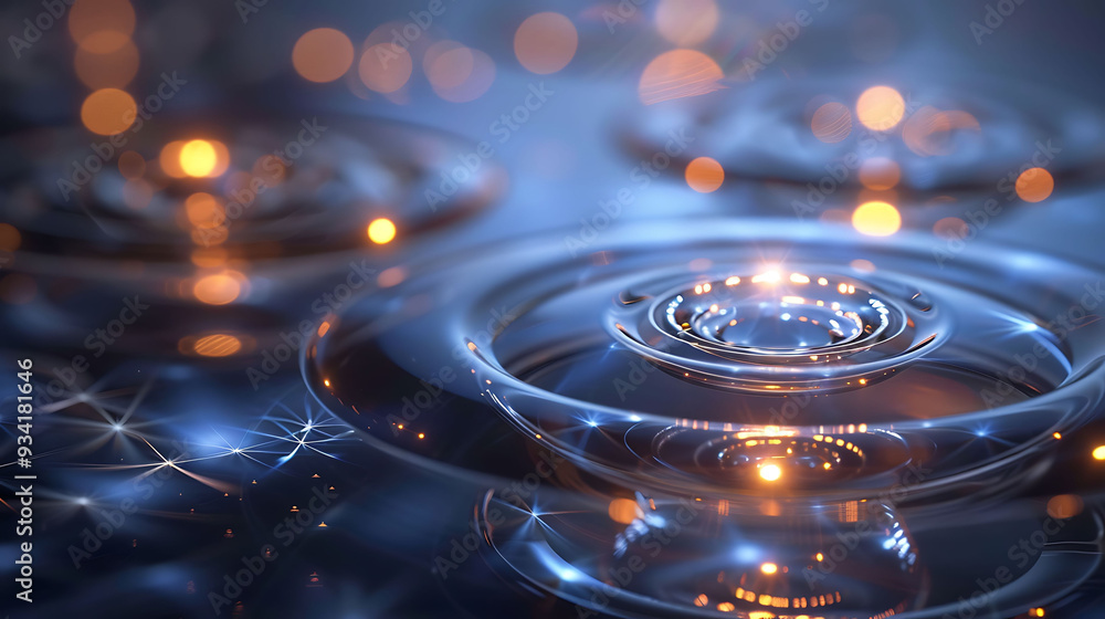 Poster molecular resonance with intricate visualizations of atomic vibrations and frequencies