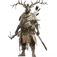Fototapeta premium Anime Deer Warrior