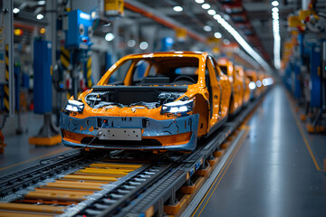 a car on a train track