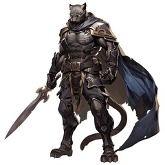 Fototapeta premium Anime Panther Warrior