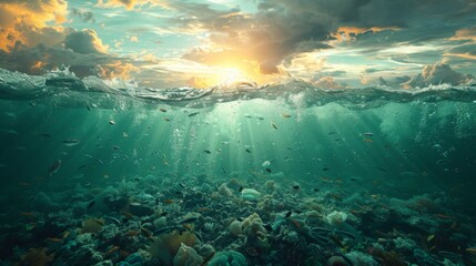 Fototapeta premium marine pollution