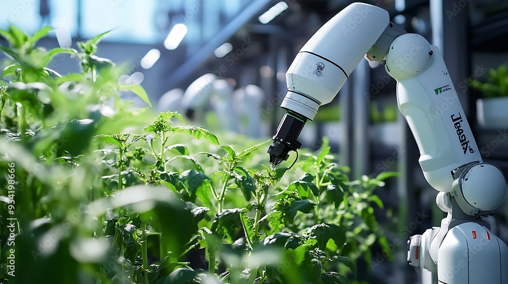 Poster a digital smart agricultural lab with automated planting systems and ai-driven crop management