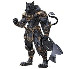 Anime Panther Warrior