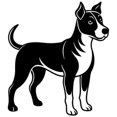 dog vector art illustration