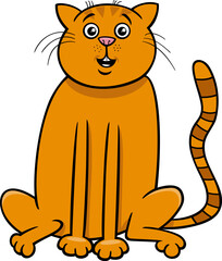 funny cartoon yellow cat comic animal character