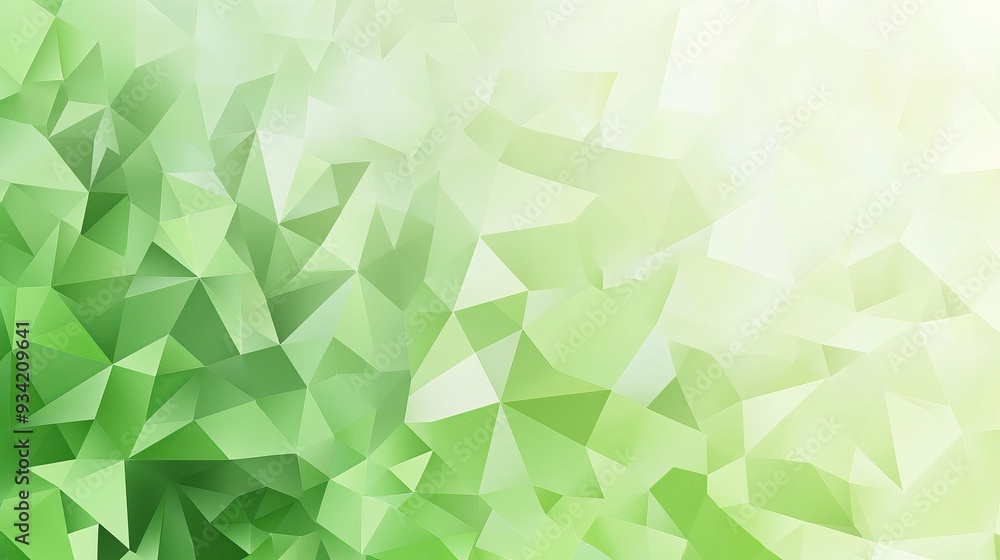 Poster a light green vector pattern in a polygonal style, featuring an abstract gradient illustration with 