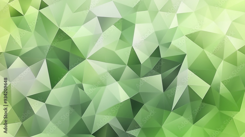 Poster a light green vector pattern in a polygonal style, featuring an abstract gradient illustration with 