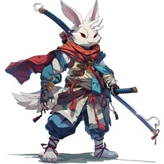 Obraz premium Anime Rabbit Warrior